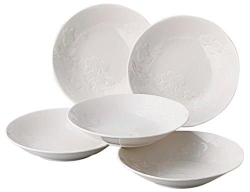 Yamaka Shoten Hanae Mori Dogwood Multi-Purpose Plates, Set of 5, MB5201-411