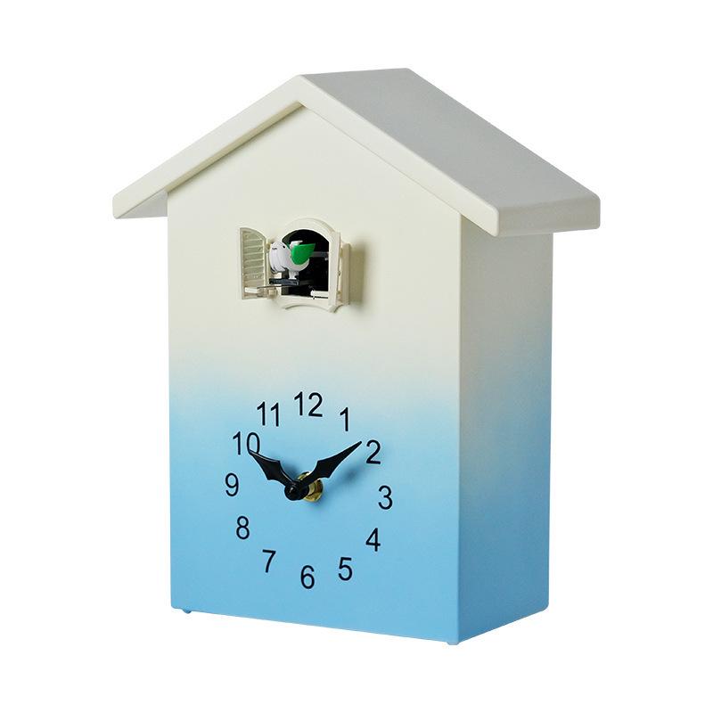 Nordic Style Cuckoo Wall Clock with Hourly Bird Time Announcement - Model T62.