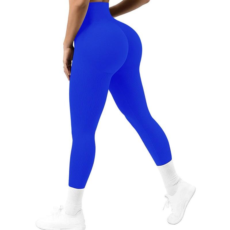 High-Waisted Seamless Knit Yoga Leggings Women Ultra Stretchy Fitness Pants Tummy Control Butt Lift Ideal Gym Running