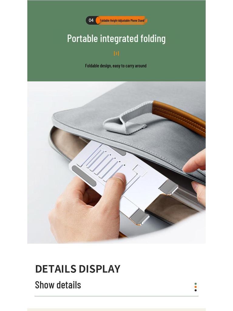 Aluminum Alloy Foldable Phone & Tablet Stand for Desktop Streaming