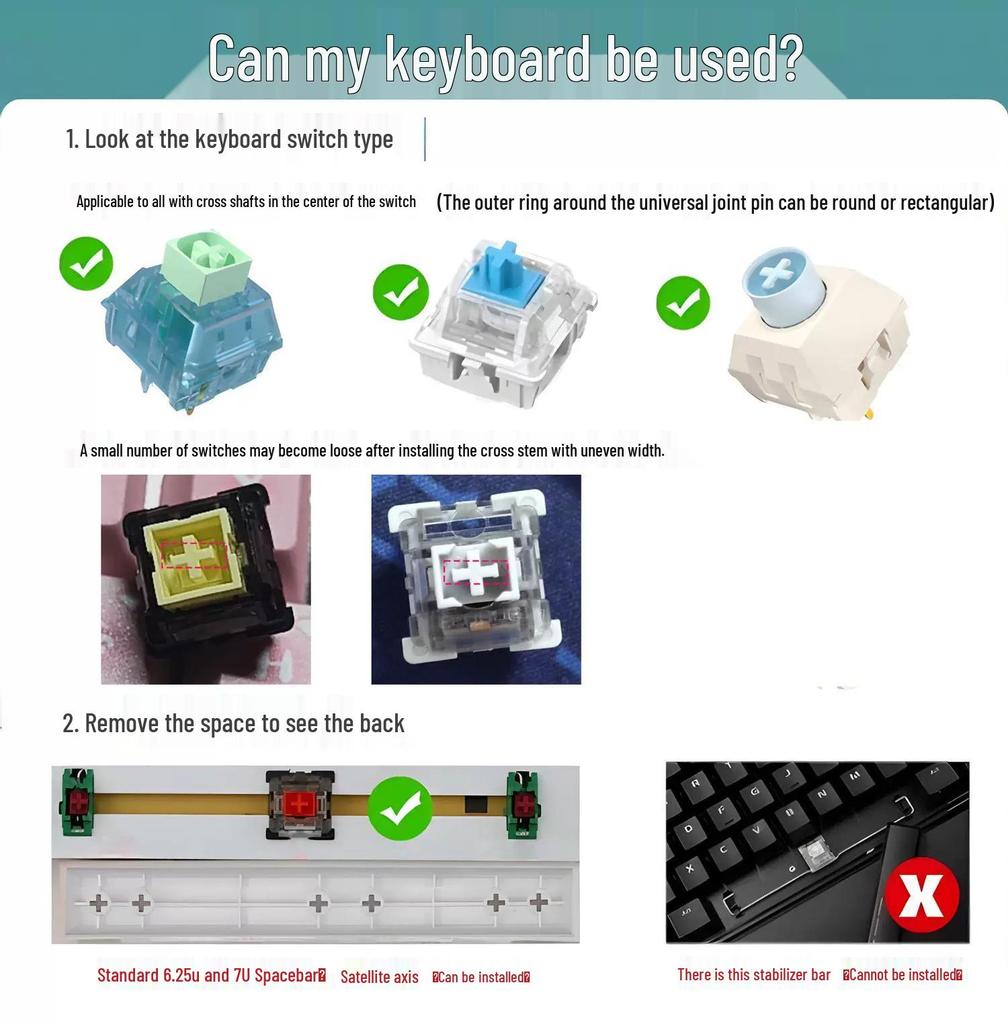 Retro High-End Wear-Resistant PBT Black Light Keycaps with Five-Sided Dye Sublimation for Cross Stem, Original Height, DIY