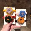 Handmade Crochet Flowers Hair Rope Band Woolen Head Decor Gifts for Woman