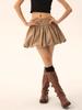 Černá Dámská Bublinková minisukně Retro Street Style Krátká sukně Tutu se středním elastickým pasem pro rekreační klubové oblečení