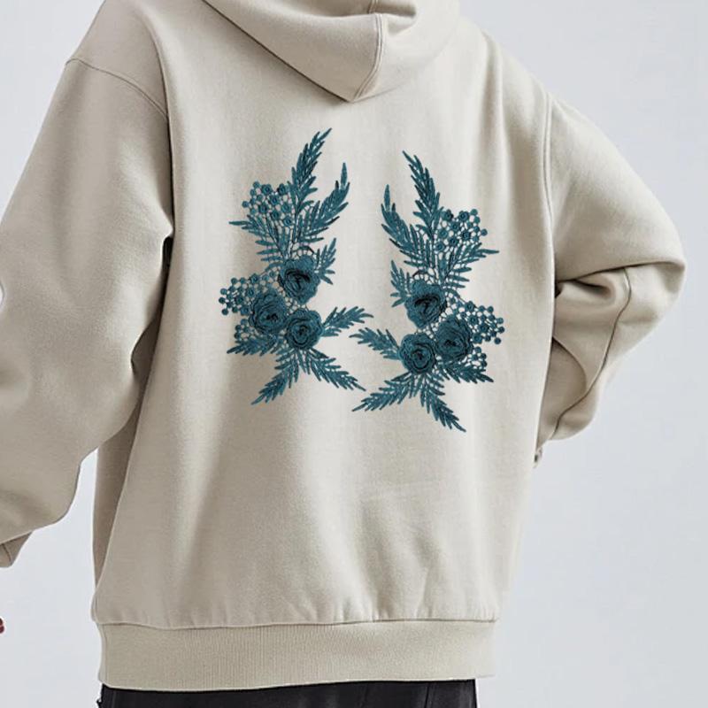 1 Paar Stickerei Blume 29X17cm Hohl DIY Bekleidungszubehör Für Kleidung Tasche Stoff Applikation Spitze Applikation Aufnähen