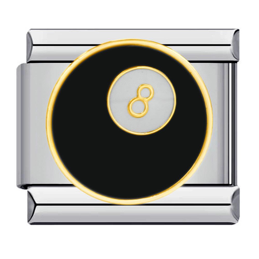 

Модные разноцветные глазурованные доллары, игральные кости, покер, снукер, подвески, итальянские звенья, браслеты 9 мм, браслет из нержавеющей стали, изготовление ювелирных изделий своими руками