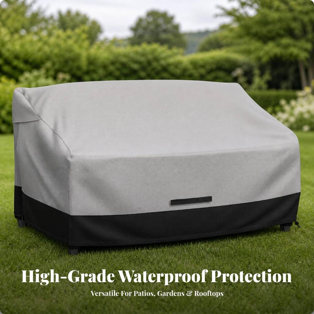 Patio Loveseat Cover Weatherproof Windproof for Backyard