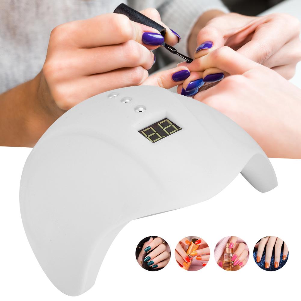 36W LED UV Nail Lamp Gel Nail Polish Dryer Quick Drying Nail Art MachineWhite