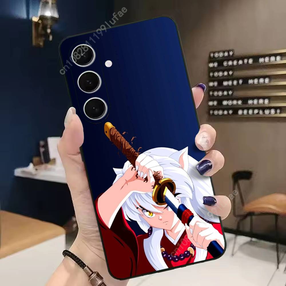 Anime I-Inuyasha K-Kikyo Phone Case for Samsung Galaxy A73 72 71 70 A53 52 41 40 A32 31 30 Note20 Note10 Note9