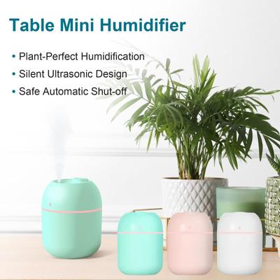220ML Mini difuzér aroma oleje USB Kapka vody Tichý zvlhčovač vzduchu s LED lampou Stolní Vnitřní Domů Auto Přenosný rozprašovač vzduchu