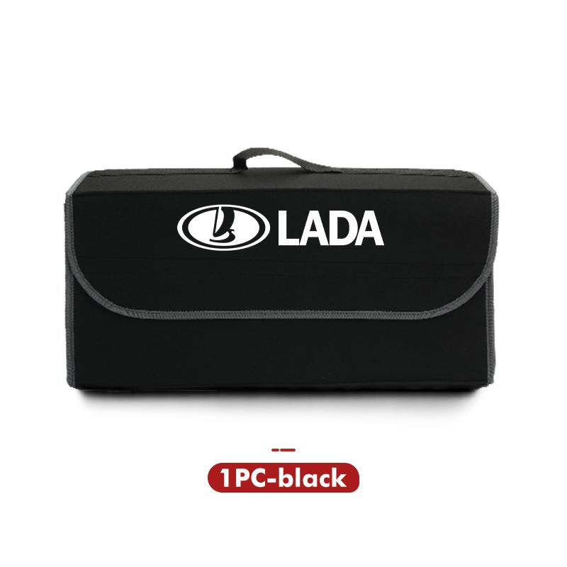 For Lada Car Foldable Felt Trunk Storage Bag Large Capacity Organizer Box Accessories Samara Niva Vesta Granta Riva Priora 4x4 WW20