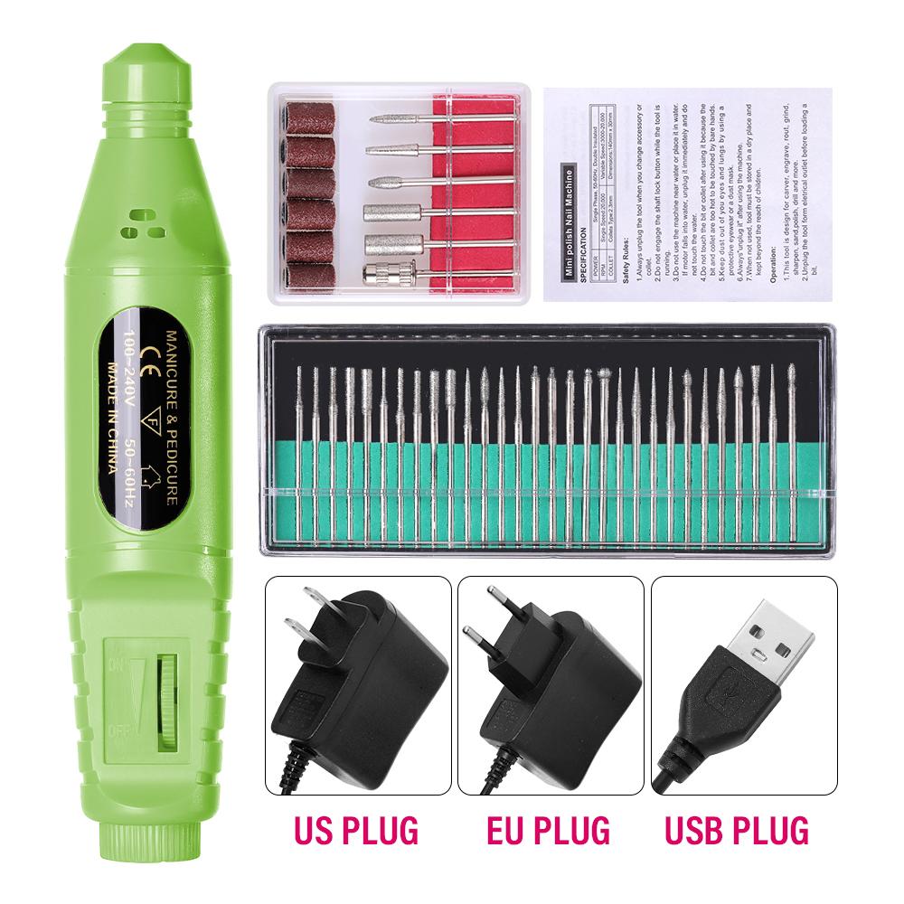 CNHIDS Professional Electric Nail Drill Machine Manicure Tools Pedicure Drill Set Portable Nail File Nail Drill Equipment