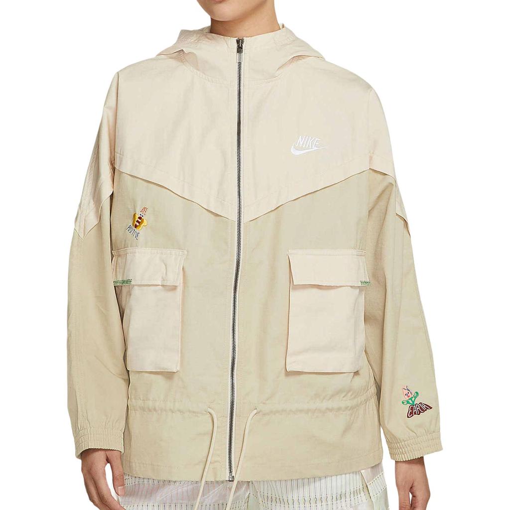 Nike Jackets Women's Ecru Hooded Moderate Other DM7909-228