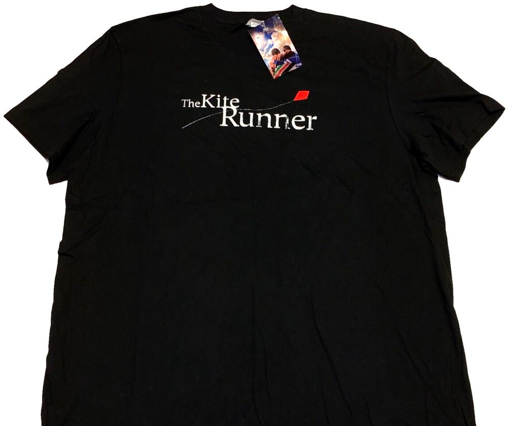 Редкий! Винтажная футболка 2007 года с изображением фильма «Бегущий за ветром» Новая! Новая с биркой XL Приталенная унисекс футболка XL