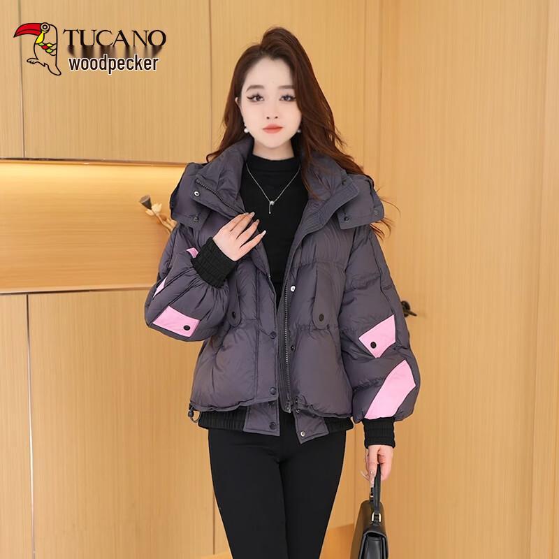 

Woodpecker Women s Hooded White Duck Down Jacket 4XL