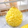 Badeball Flauschiger Atmungsaktiver Badeschwamm mit Kreisförmigem Akupressur-Massage-Design 360 Grad Porenberuhigendes Weiches Peeling-Handtuch
