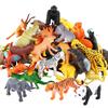 53pcs/set Mini Jungle Animal Toy Set Dinosaur Wildlife Model Children Puzzle Early Education Gift