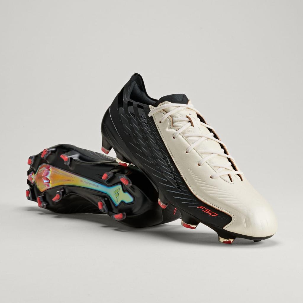 adidas F50 HYPERFAST ELITE Firm Ground Boots KK4192 Unisex Performance Sports Shoes Zero Metalic / Core Black / Solar Orange