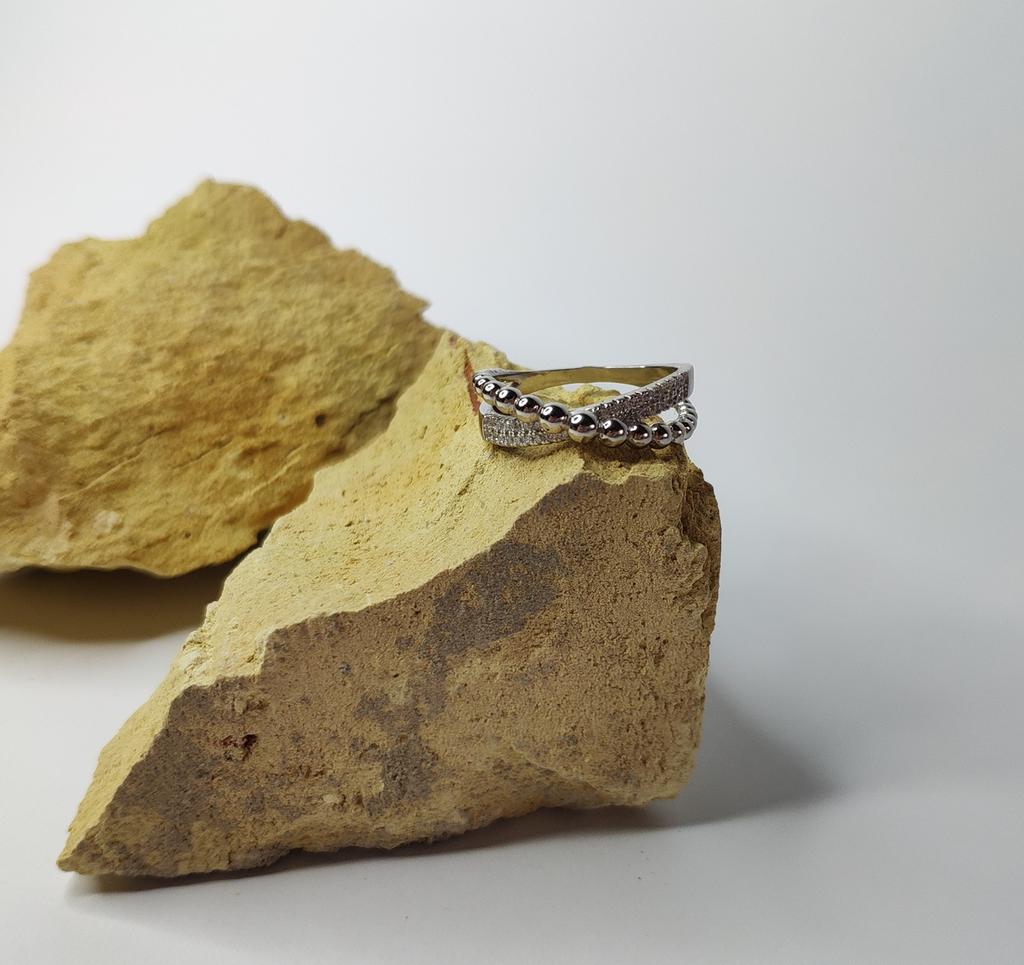 Silver Ring with Cubic Zirkonia (2129929) 3.76 Gr. 925 Samples