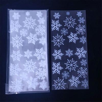 Xmas Favor Gift Party Supplies Baking Packaging Cellophane Christmas Candy Bags Cookies Storage