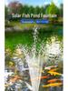 Automatic Solar Pond Fountain Circulator and Aerator for Outdoor Use