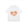 Oversized T Shirt White Be Kind Heart Print Graphic Tee For Casual Wear And Everyday Style