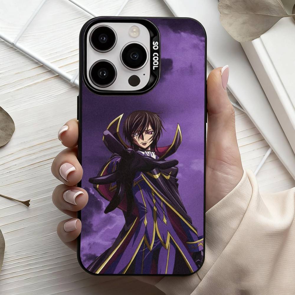 Japanese Anime C-Code G-Geass  Phone Case For iPhone17,16,15,14,13,12,11 Plus,Pro Max Black Candy Silver Phone Case