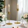 HOT European Style Metal Candle Holders Simple Golden Wedding Decoration Bar Party Living Room Decor Home Decor Candlestick