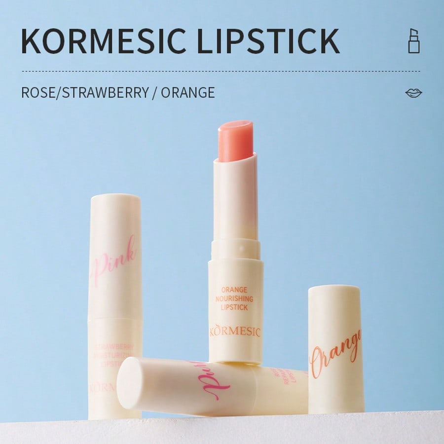 1 Stück Erdbeergeschmack Lippenstift Temperaturfühlend Farbwechsel Tiefe Hydratation Rissige Lippen Reparatur Aufhellen