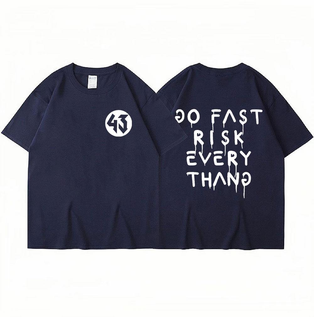 Ken Block Bokstavstryck Herr T-shirt Sommarmode Ken Block 43 Samma Stil T-shirt Män Kvinnor Lös Kortärmad Oversized T-shirt
