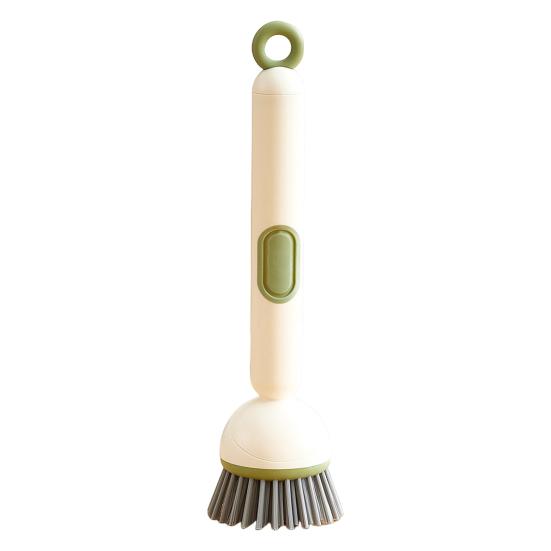 Dish Scrubber Brush with Handle Stain Removal Cleaning Brush Deep