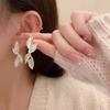 LATS French Exquisite Leaf Earrings Korean Light High Design Sense Stud Earring Unusual Jewelry for Women