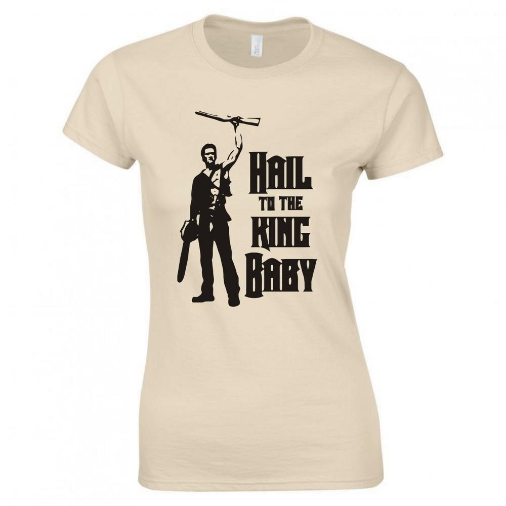 Inspired By The Evil Dead Hail To The King Baby Ladies Skinny Fit Tshirt