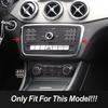 For Mercedes Benz A Class W176 GLA X156 CLA C117 Car Console CD Panel Frame Sticker Carbon Fiber Pattern Interior Accessories