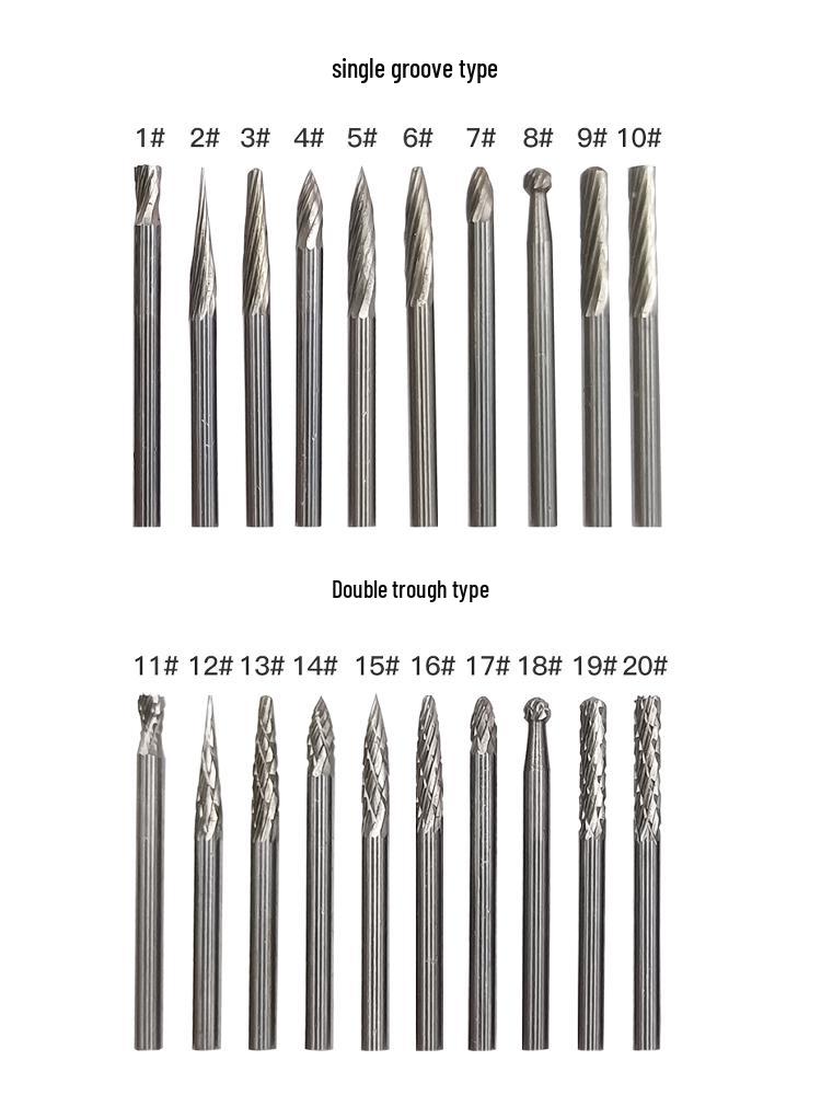 3mm Wolframstahl Entgratungs-Karbid-Schleifkopf für Metall- und Edelstahl-Fräser