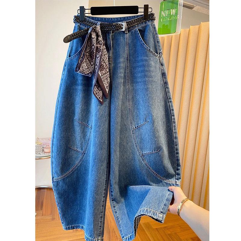 American Retro Plus Size Loose-Fit Vintage Jeans for Women – Spicy Girl Vibe, Relaxed Corridor Shape.
