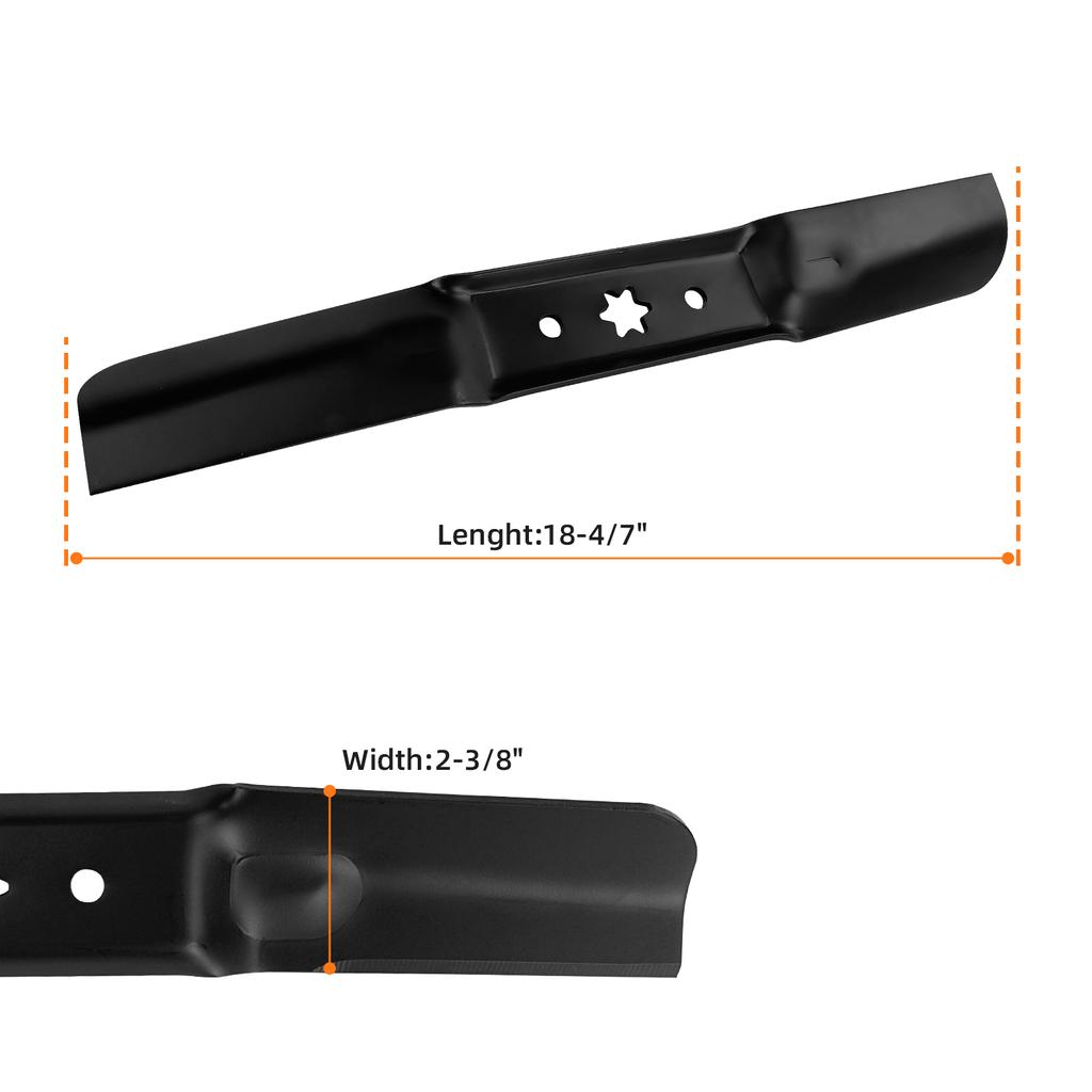 3Pcs Replacement Lawn Mower Blade Set 18 4Celsius7   Stainless Steel Mower Blades Compatible with       742-05056, 742-05056A, 942-0