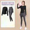 Women's High-End Short-Sleeve Sport T-Shirt & Fitness Set - Breathable, Quick-Drying Yoga and Running Wear