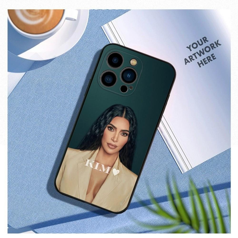 K-Kim K-KardashianS Funny Phone Case For iPhone15,14,13,12 Mini 11 Pro XR,X,XS,MAX 7,8 Plus Silicone Cover Soft Black