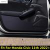 For Honda Civic 11th  - 2024 Car Side Door Anti Kick Film Edge Protective Pad Mat Carbon Fiber Stickers Interior Accessories