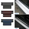 4pcs Universal Car Door Anti Scratch Protector Sticker Carbon Fiber Car Door Sill Protection Strip Decorative Auto Accessories