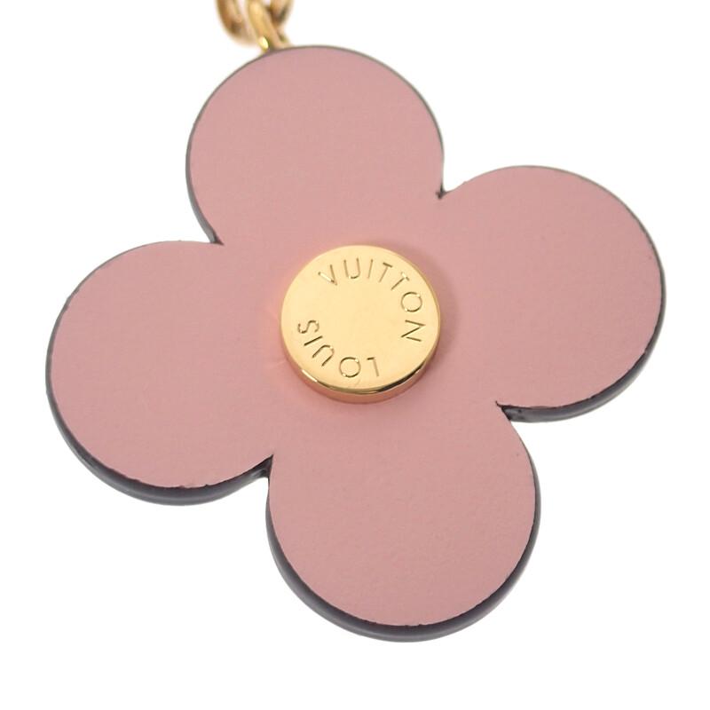 LOUIS VUITTON  M63085 Bag charm gold/pink metal/leather Women