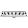 Rectangle Shower Floor Drain Fast Drainage Shower Drain Easy Clean Linear Floor Drain  Shower Room