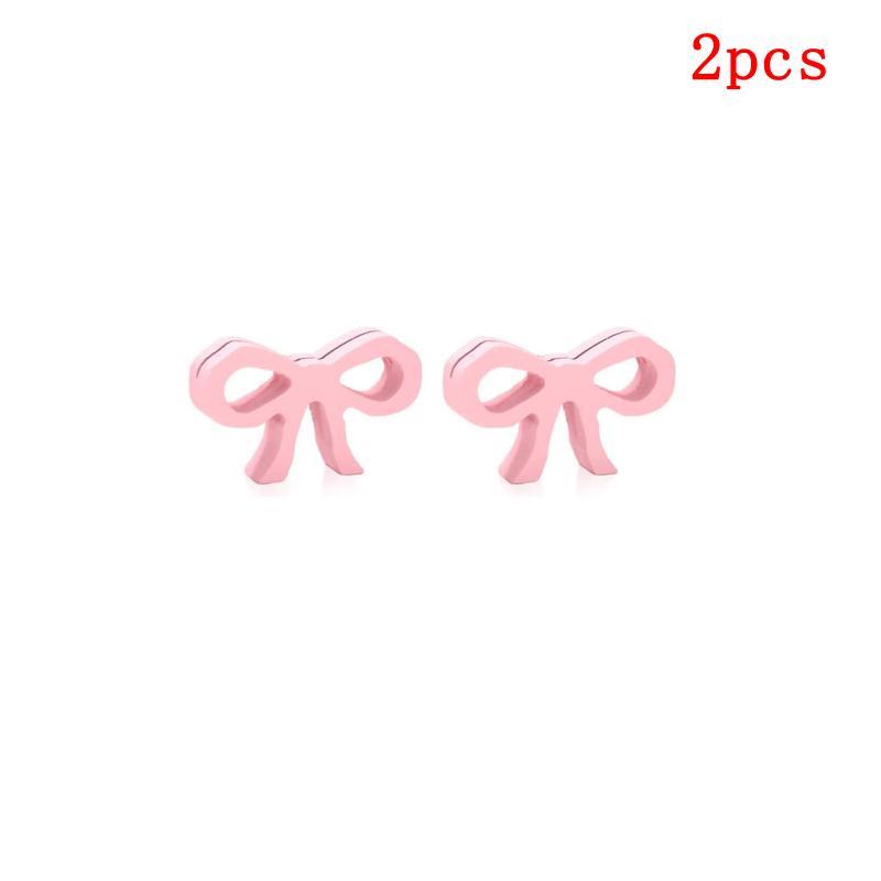 

2/4Pcs Pink Bow-Tie Wooden Menu Holders Table Number Holders Cute Business Card Display Stand 2pcs