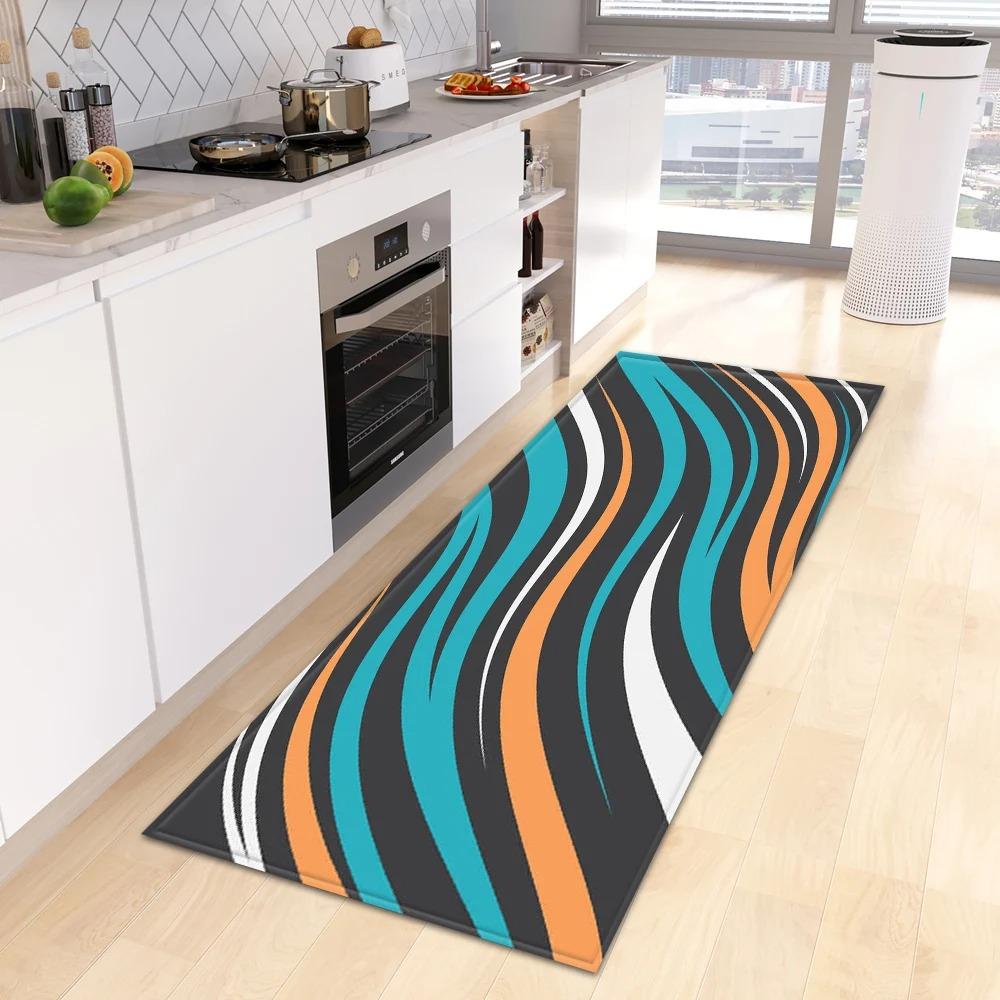 

Tropical Plant Print Home Kitchen Floor Mat Door Front Decoration Floor Mat 50x80cm