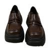 [Ushilai] Fashion platform loafers for women's spring 2025 new academic style casual versatile one pedal