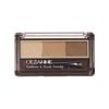 CEZANNE Eyebrow & Shade Powder 04 Olive Brown 3-Color Soft Dimension Brow Palette