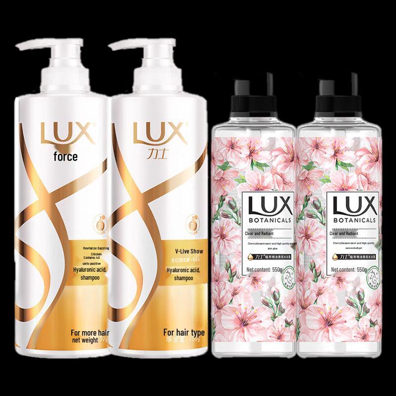 Набор: Оживляющий шампунь Lux и Гель для душа с эфирными маслами