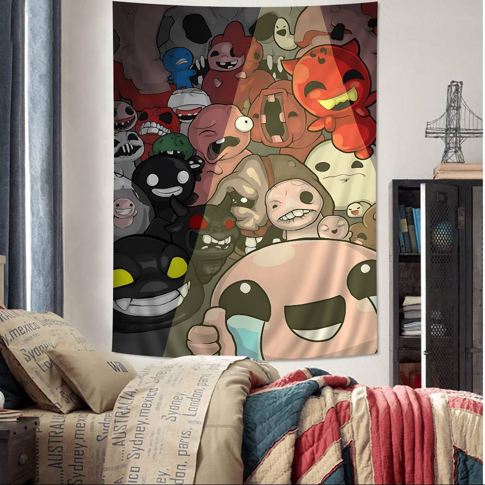 The Binding Of Isaac Classic Vintage Anime Cartoon Tapestry Home Decoration Hippie Bohemian Decoration Divination Home Decor