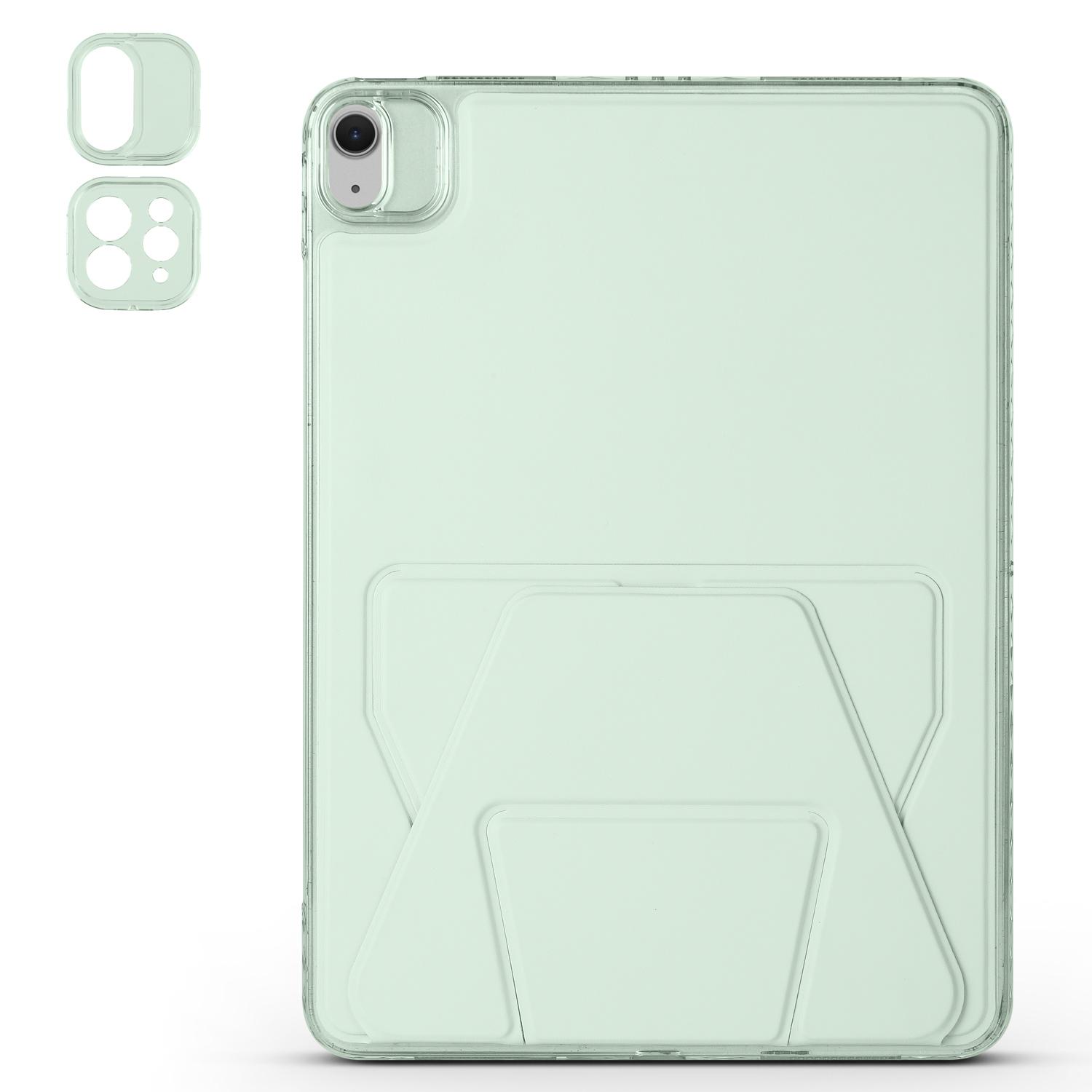 

Для iPad Air 13 (2025)/(2024) Чохол TPU Шкіра PU Підставка Обкладинка для планшета Green