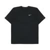Logo bedrucktes Rundhals-Raglan-Kurzarm-Loose-T-Shirt Herren Tops Schwarz HV5204-010